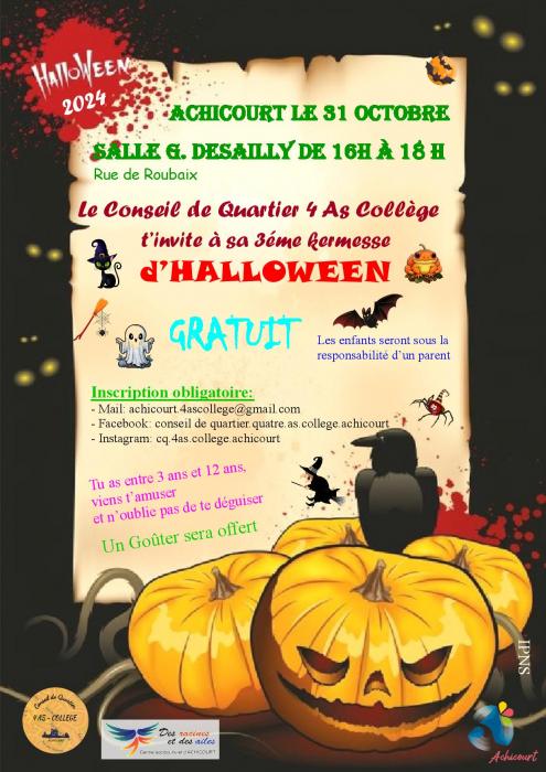 La kermesse d'Halloween à Achicourt