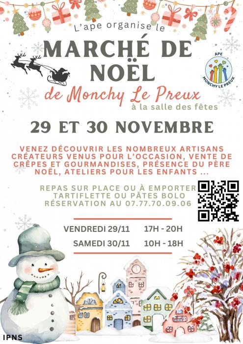 L’Ape de Monchy le Preux fait son marché de Noël