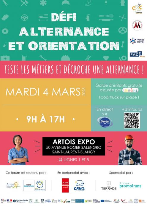 Le défi alternance et orientation à Artois Expo revient