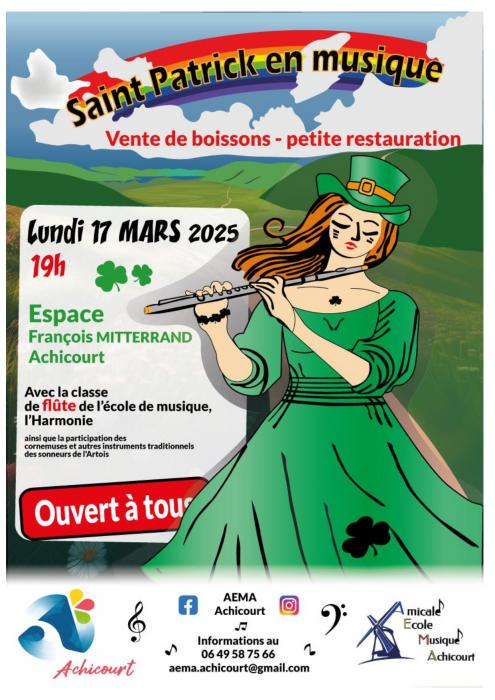 La Saint Patrick en musique à Achicourt