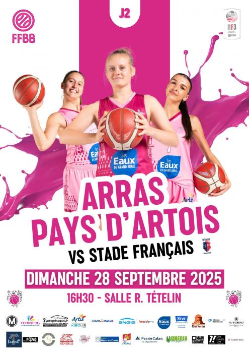 2ème match à domicile pour les demoiselles d'Arras à Tételin