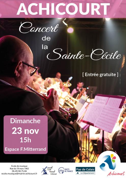 Le concert de la Sainte Cécile de l’harmonie d'Achicourt