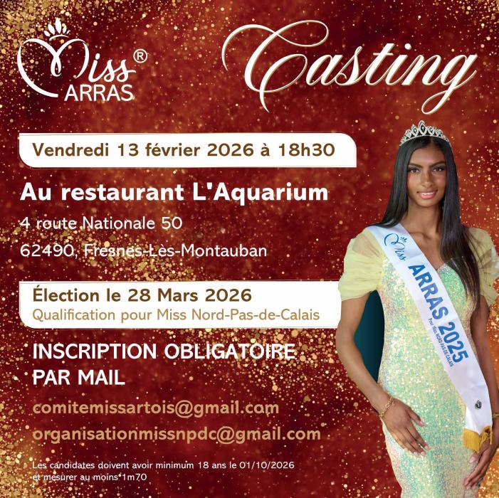 Un casting pour Miss Arras 2026