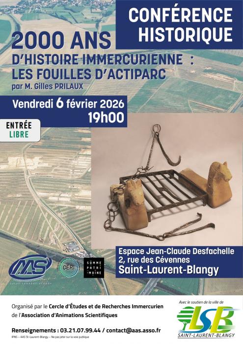 Une conférence sur les fouilles d'Actiparc 