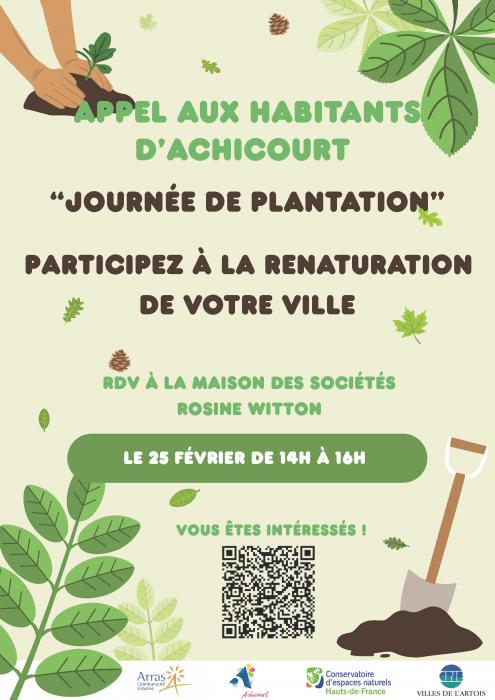 Une journée de plantations à Achicourt