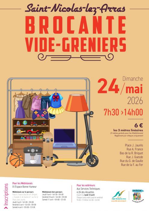 La traditionnelle Brocante/Vide-greniers à Saint Nicolas lez Arras