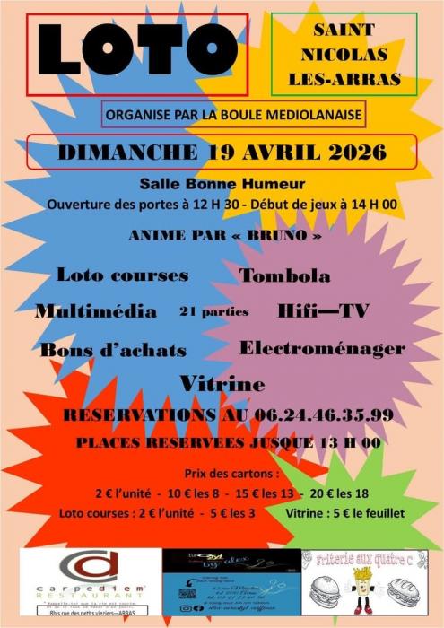 La Boule Médiolanaise organise un super loto