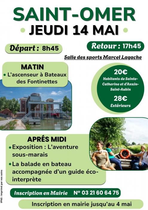 Sainte Catherine propose une sortie à Saint-Omer