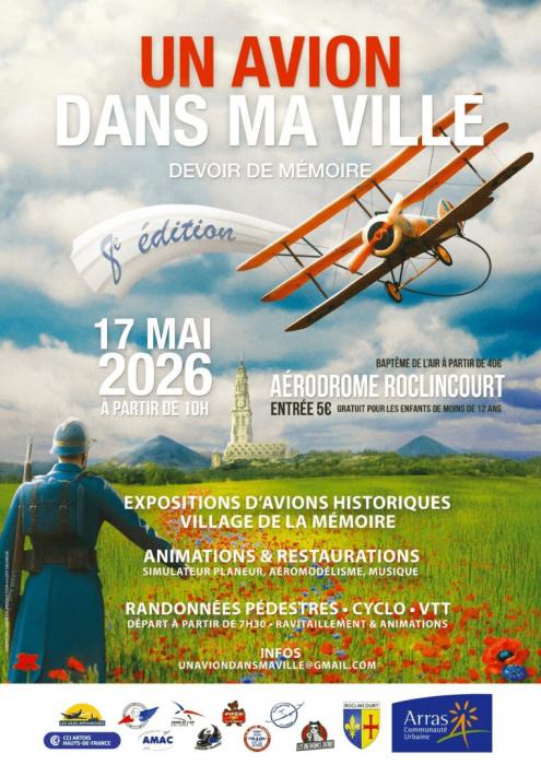 Un avion dans ma ville à l’aérodrome de Roclincourt