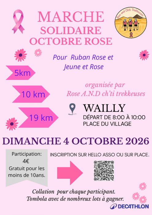 Une marche solidaire pour octobre rose