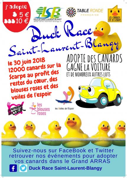 La 1ere Duck Race à Saint Laurent Blangy!!!!!