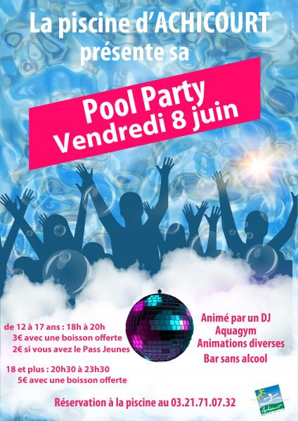 Une pool party à la piscine d’Achicourt!!!