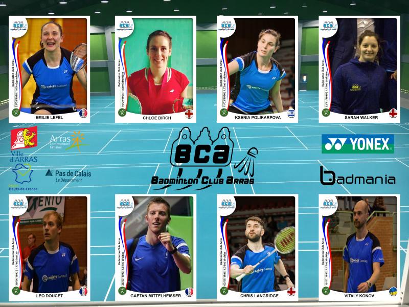 Le 1er match du badminton club Arras dans le top 12  à revoir en direct vidéo sur notre site internet!!!