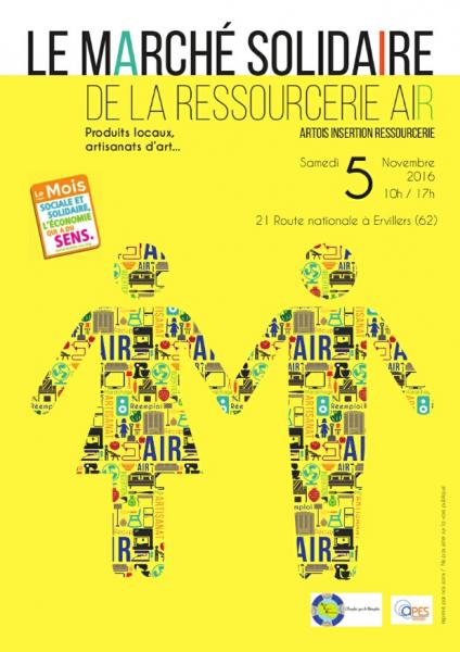 Le marché solidaire de la ressourcerie Air
