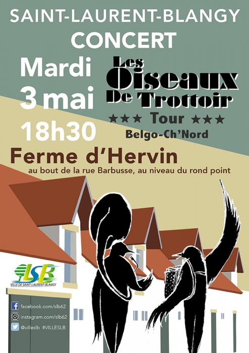 Un concert original à la Ferme d'Hervin à saint Laurent Blangy 