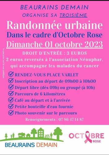 La randonnée urbaine de Beaurains Demain pour Octobre Rose
