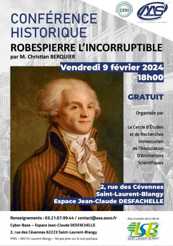 Une conférence historique sur Robespierre
