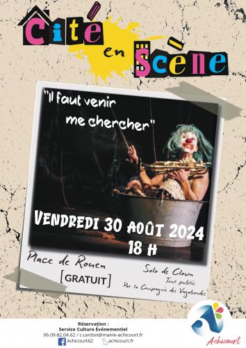 Un spectacle de clown à Achicourt