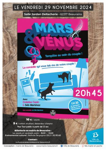 La pièce de théâtre « Mars et Vénus » à Beaurains