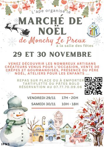 L’Ape de Monchy le Preux fait son marché de Noël