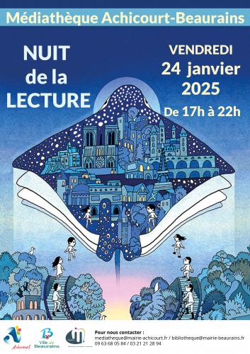 La nuit de la lecture à la médiathèque d’Achicourt-Beaurains