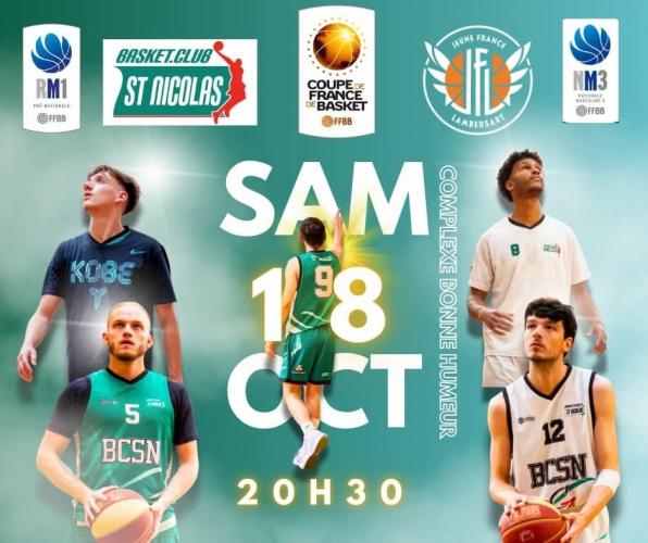 Le Basket Club de Saint Nicolas défie une grosse équipe