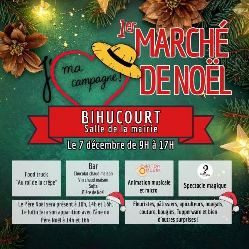 Le 1er marché de Noël à Bihucourt 