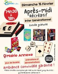 Un après-midi intergénérationnel à Sainte Catherine