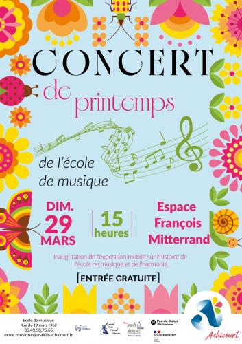 Le concert de printemps de l’école de musique d’Achicourt 