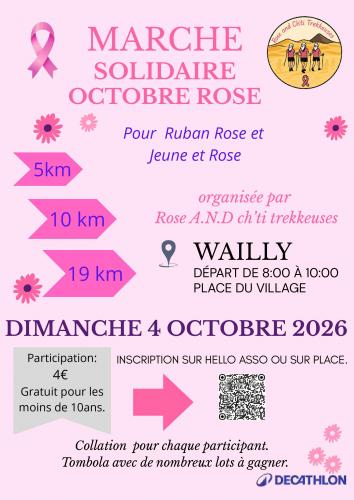 Une marche solidaire pour octobre rose