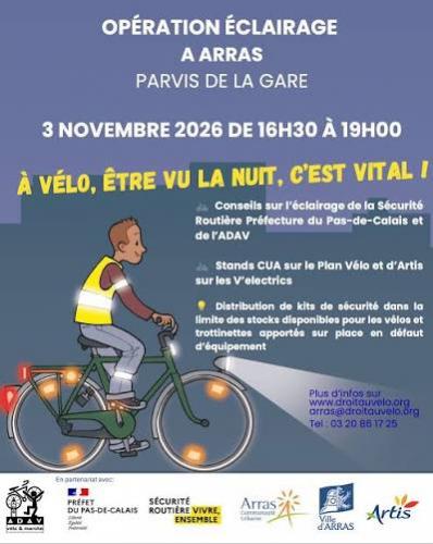 L’Adav mène sa campagne de sensibilisation « Cyclistes et Piétons, brillez »