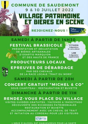Village patrimoine et Bières en scène à Saudemont ce week end!!!!