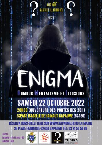 Alex Why lance son spectacle Enigma 