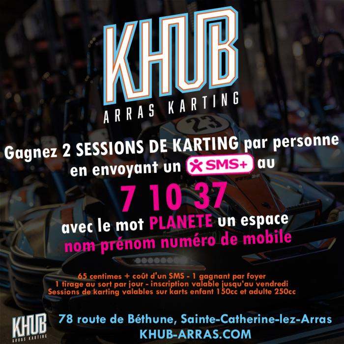 Gagnez vos sessions de karting électrique au Khub Arras Karting